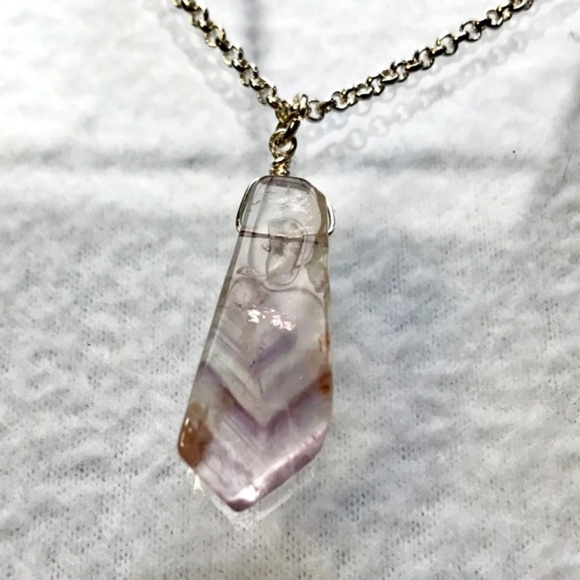 Hand Crafted Amethyst Charm Necklace - Picture 2 of 3
